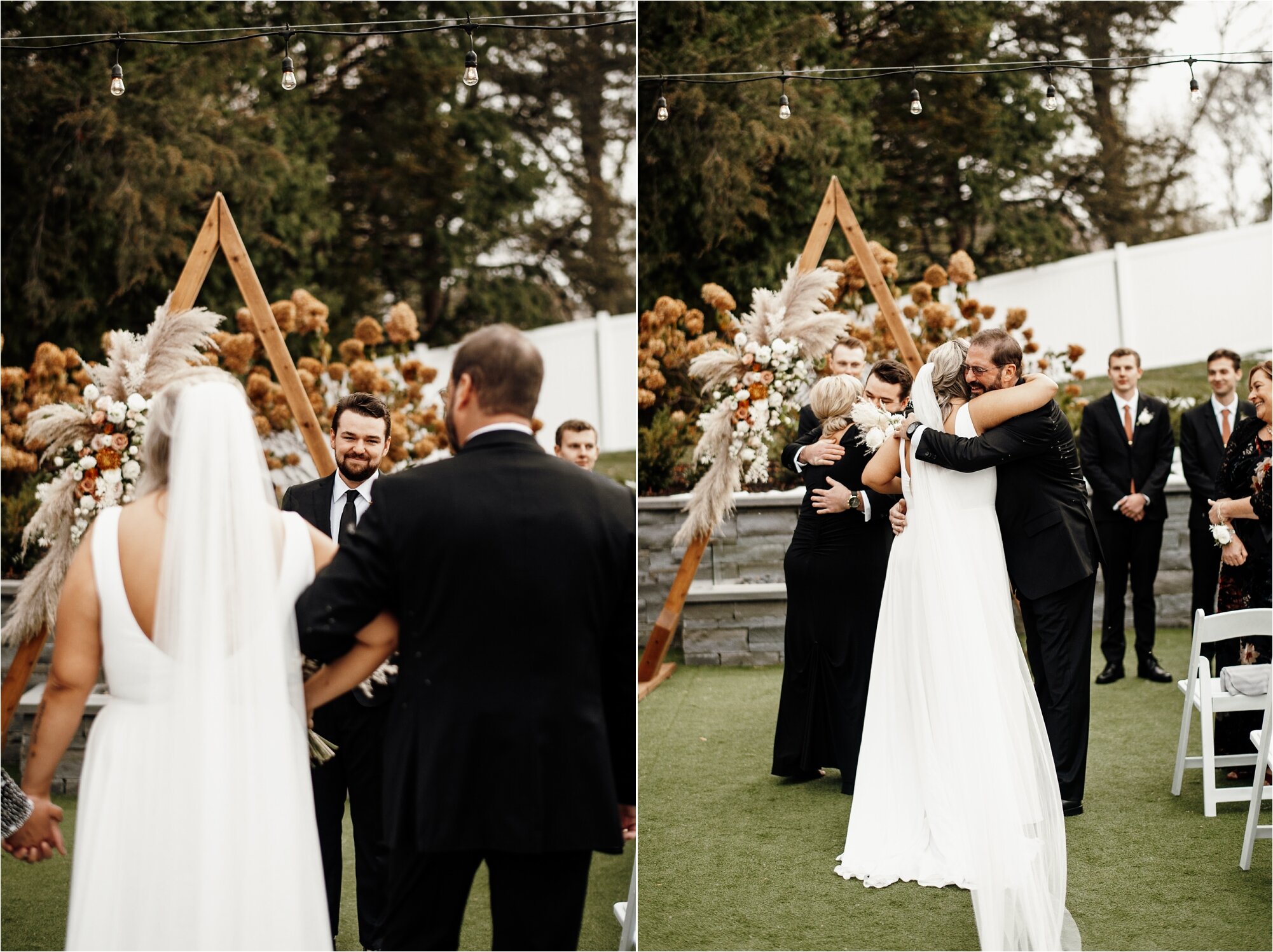  bride and her father walking down the aisle at her wedding family photography ali leigh 