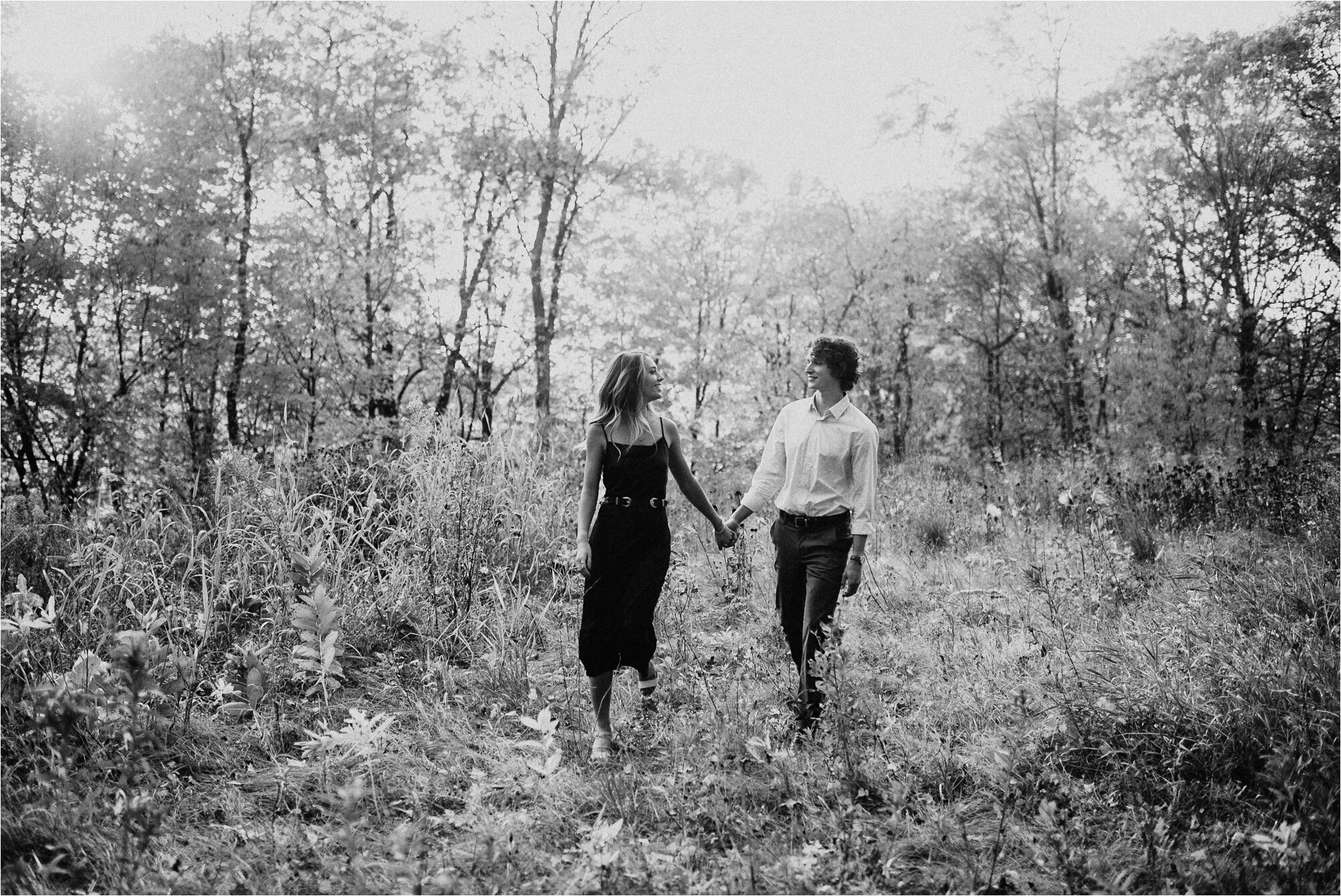  minnesota couple wedding park engagement session photos fall autumn  