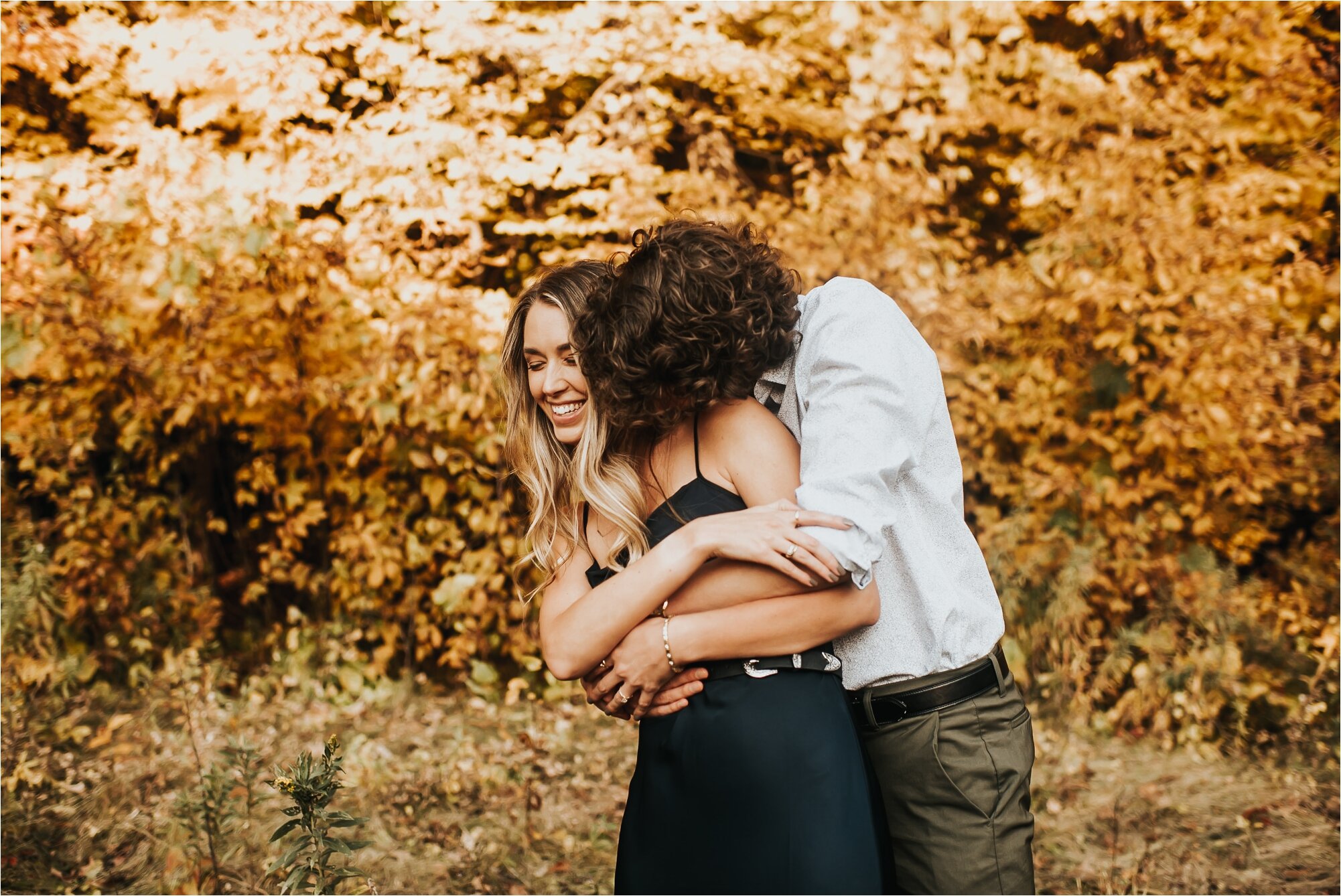  minnesota engagement session photos fall autumn  